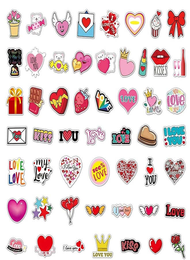 أي دريم مجموعة ملصقات iDream بتصميم قلوب وموضوع الحب (50 قطعة) - ملصقات زخرفية نابضة بالحياة، مقاس 3-8 سم، مثالية لسجل القصاصات، وأجهزة الكمبيوتر المحمولة، وأغطية الهواتف، والمذكرات، وغيرها. - Image 2